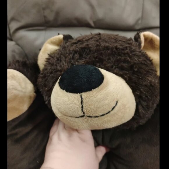 Pillow Pets Mr Bear Dark Brown Pillow Plush - Picture 4 of 11